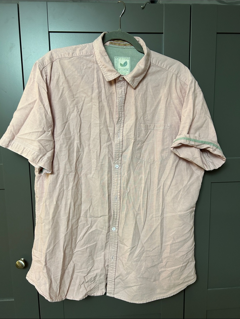Colours by Alexander Julian Short-Sleeve Button-Up Shirt - Light Pink